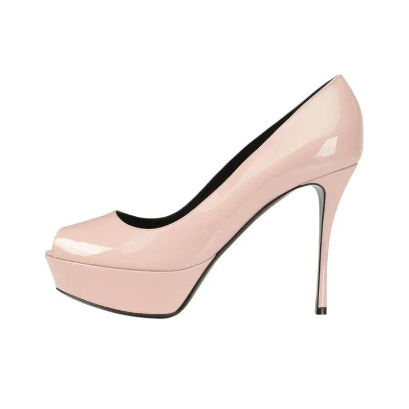 SERGIO ROSSI Sr Godiva Slim Heel High Heels 7.5cm Women's Pink-0