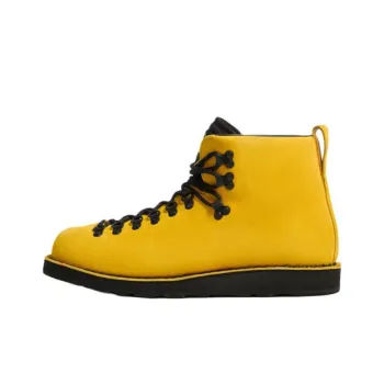 STONE ISLAND Logo Patch Round Toe Ankle Boots