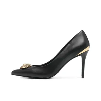 Just Cavalli Tiger Head-motif 95mm Leather Pumps