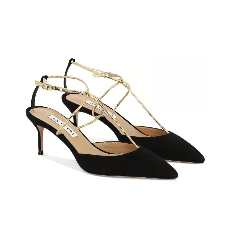 AQUAZZURA Roman Romance 65mm Suede Pumps-2