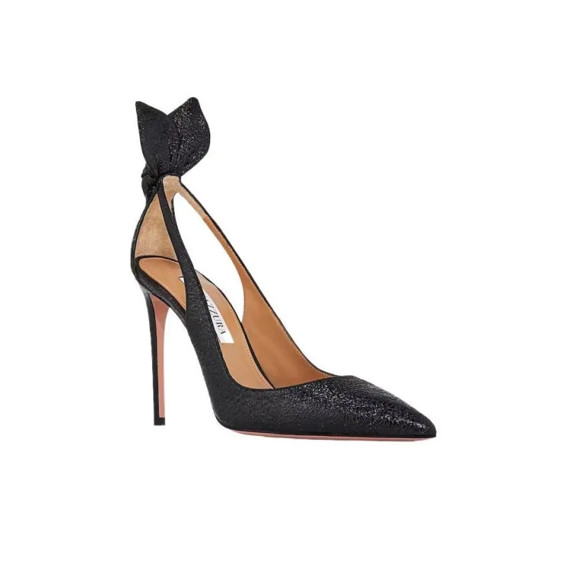 AQUAZZURA 105mm Bow Tie Pumps-2