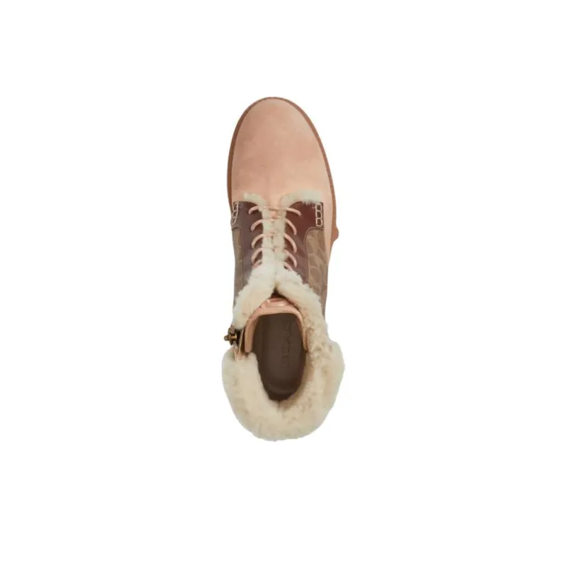 COACH Leighton Ankle Boots 4cm Women's Tan-3