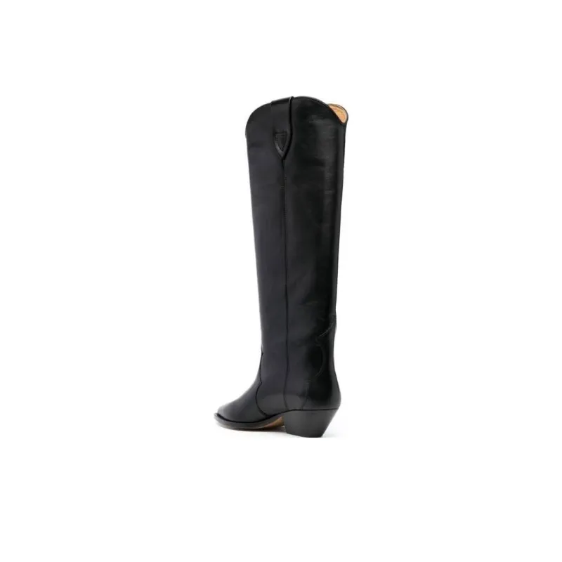 ISABEL MARANT Denvee 40mm Leather Knee-high Boots-3