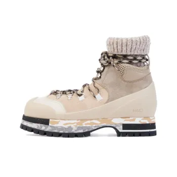 Chloe Nikie Short Fashion Ankle Boots Women's Beige