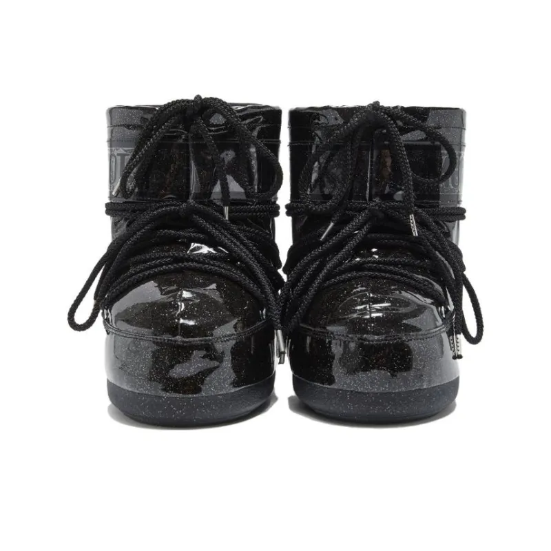 Moon Boot Icon Low Glitter Lace Up Boots-3