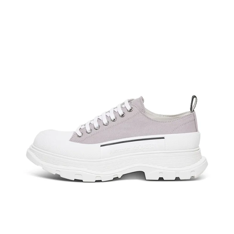 Alexander McQueen Tread Slick Canvas Sneakers 'Lilac White'-0