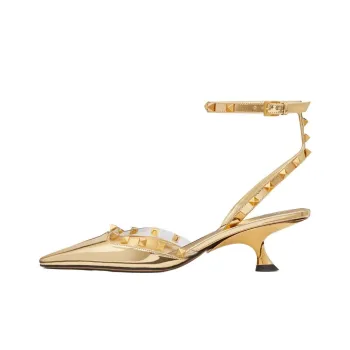 Valentino Garavani Rockstud Couture 50mm Mirrored Pumps