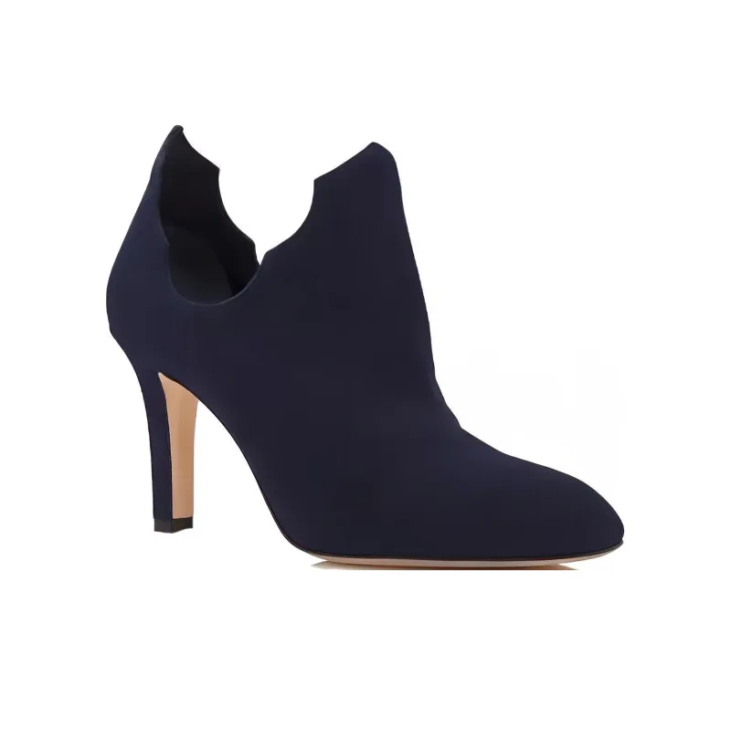 MANOLO BLAHNIK Dembeba Ankle Boots 9cm Women's Blue-2