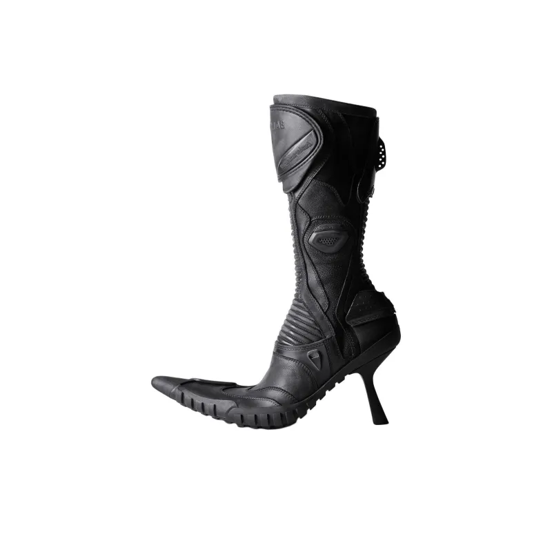 Balenciaga Biker 90mm Leather Boots-0