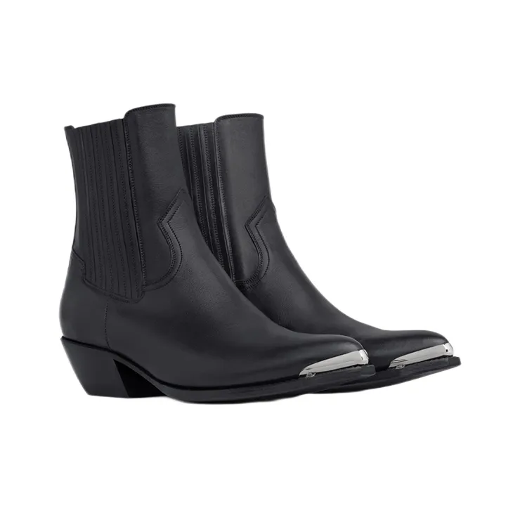 CELINE Short Chelsea Boots Women's Black-2