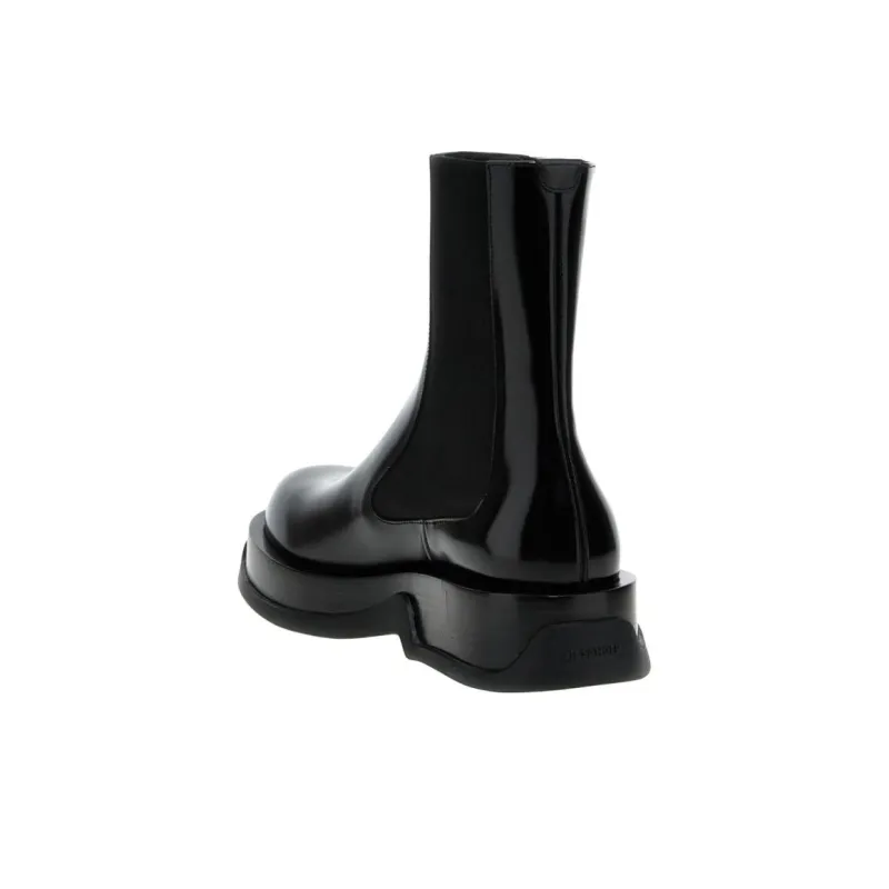 JIL SANDER Chunky Leather Chelsea Boots-4