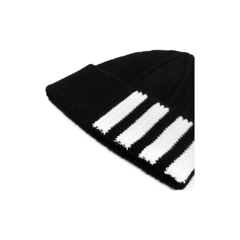 THOM BROWNE Striped Beanie-3