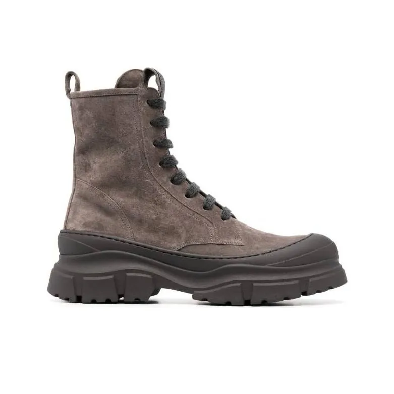Brunello Cucinelli Chunky-sole Lace-up Boots-4