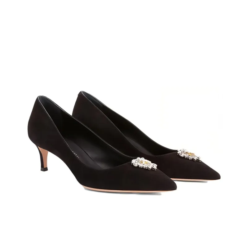 Giuseppe Zanotti/GZ Slim Heel High Heels 5cm Women's Black-3