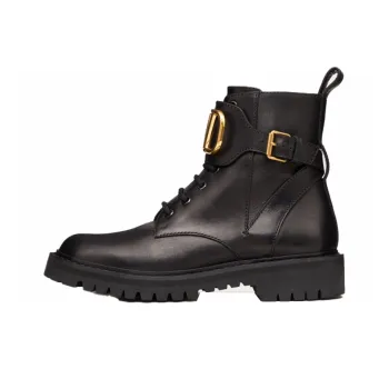 Valentino VLogo Signature Lace Up Combat Boots Women's