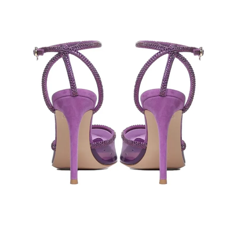 GIANVITO ROSSI Plexi 110mm Crystal-embellished Pumps-3