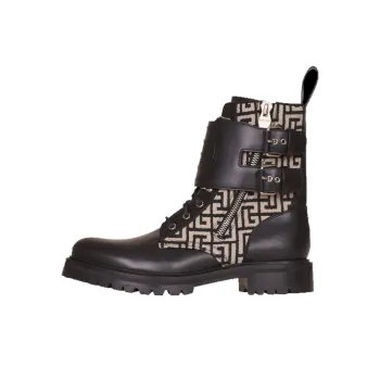 BALMAIN Ankle Boots Men's Black