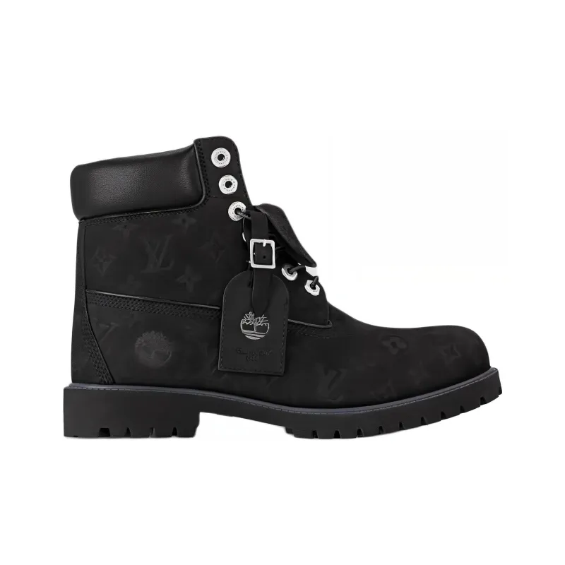 Timberland x LOUIS VUITTON Ankle Length Martin Boot Unisex Black-1
