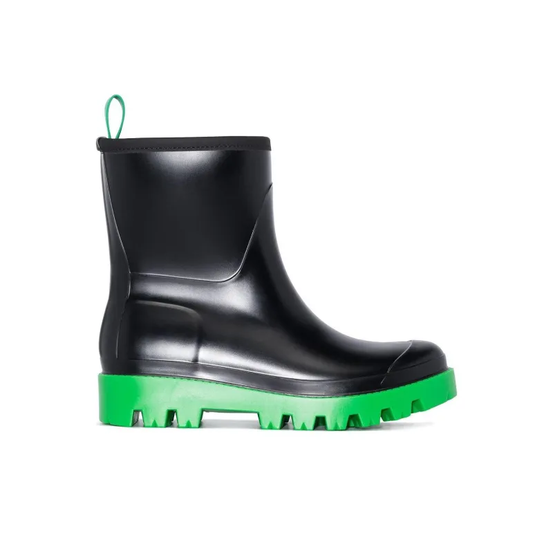 GIA BORGHINI Fashion Ankle Boots Women's Black Green-1