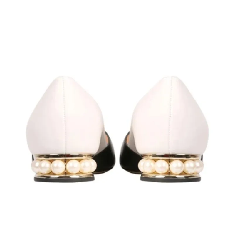 NICHOLAS KIRKWOOD Chunky Heel High Heels 3cm Women's White Black-4