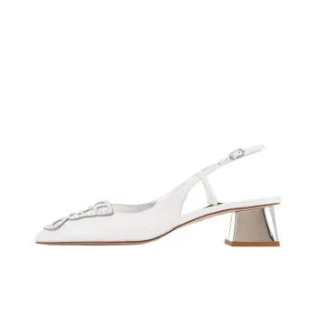Sophia Webster Butterfly Block Heel High Heels 5cm Women's White
