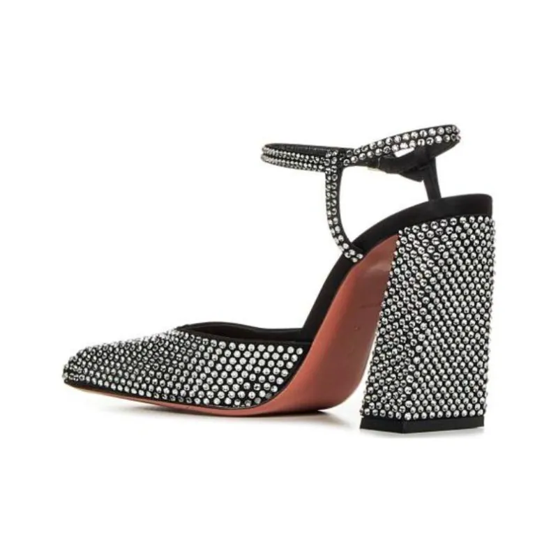 AMINA MUADDI Charlotte 95mm Crystal-embellished Sandals-3
