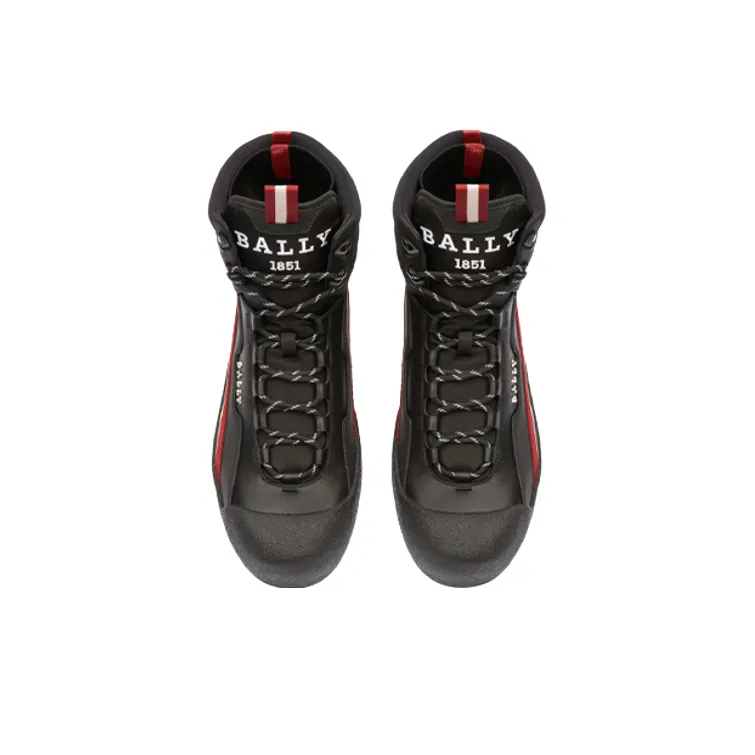 BALLY Clyde Thermal Short Snow Boots Men's Black-3
