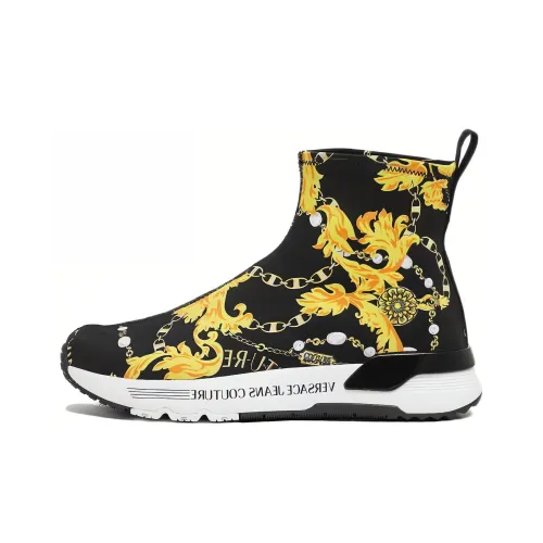 VERSACE JEANS Couture Ankle Boots Women's Yellow Black