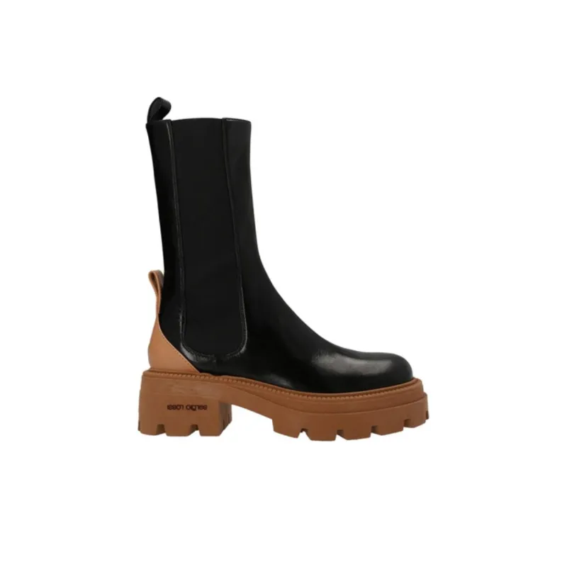 SERGIO ROSSI Crew Chelsea Boots Women's Black-1
