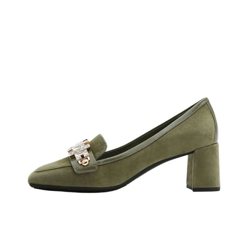 STELLA LUNA BEAM REGIME Chunky Heel High Heels 6cm Women's Green-0
