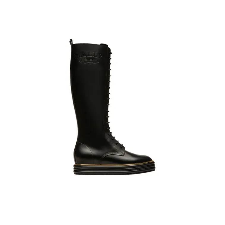 BALLY Lace-up Knee-high Boots-1