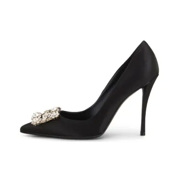 Roger Vivier Flower Strass Buckle Pumps