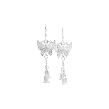 Kim Heng Hee S 990 Silver Earrings Women's