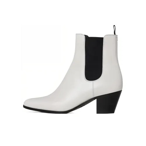 CELINE SAINT GERMAIN DES PRES Short Chelsea Boots 5.5cm Women's White