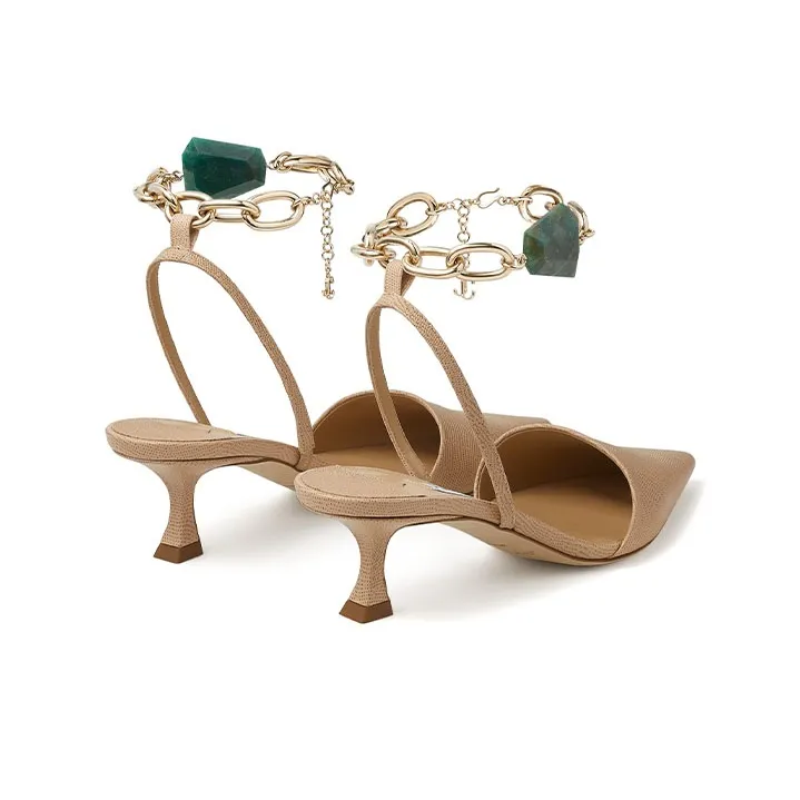 Jimmy Choo Rue 50 High Heels Women's Barley-2