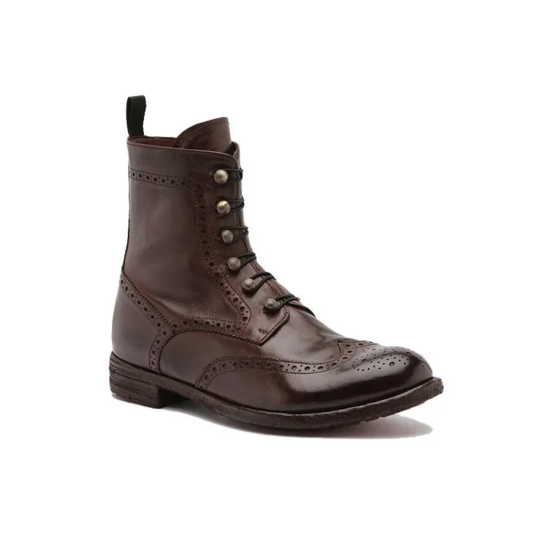 Officine Creative Lexicon Perforated Lace-up Boots Women's-1