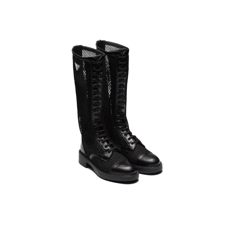 PRADA Knee high Boots Women's Black-3