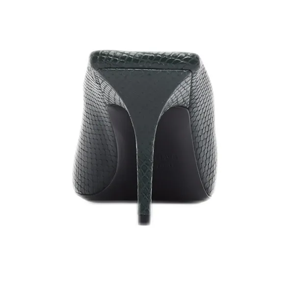 Balenciaga Knife Slim Heel High Heels 8cm Women's Black Green-4