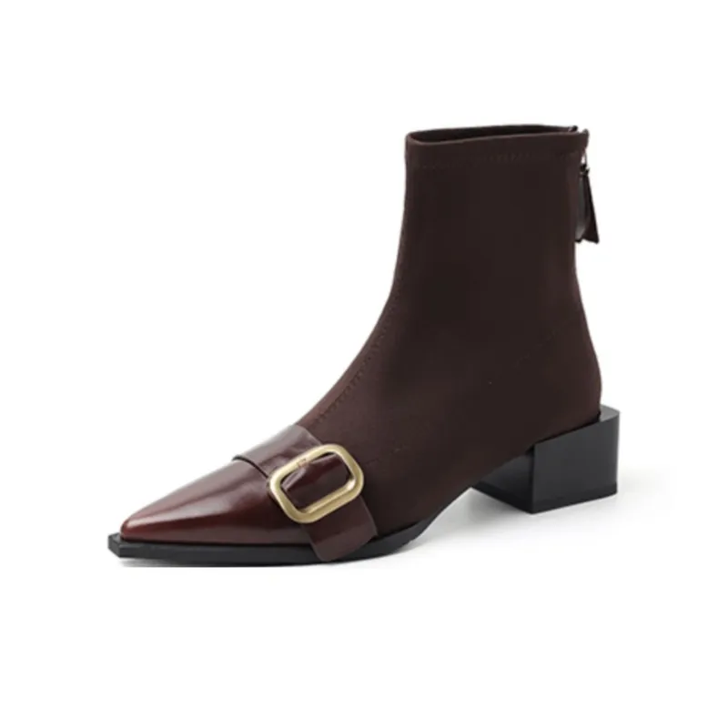 XIAOAJUE Ankle Boots 4.5cm Women's-6