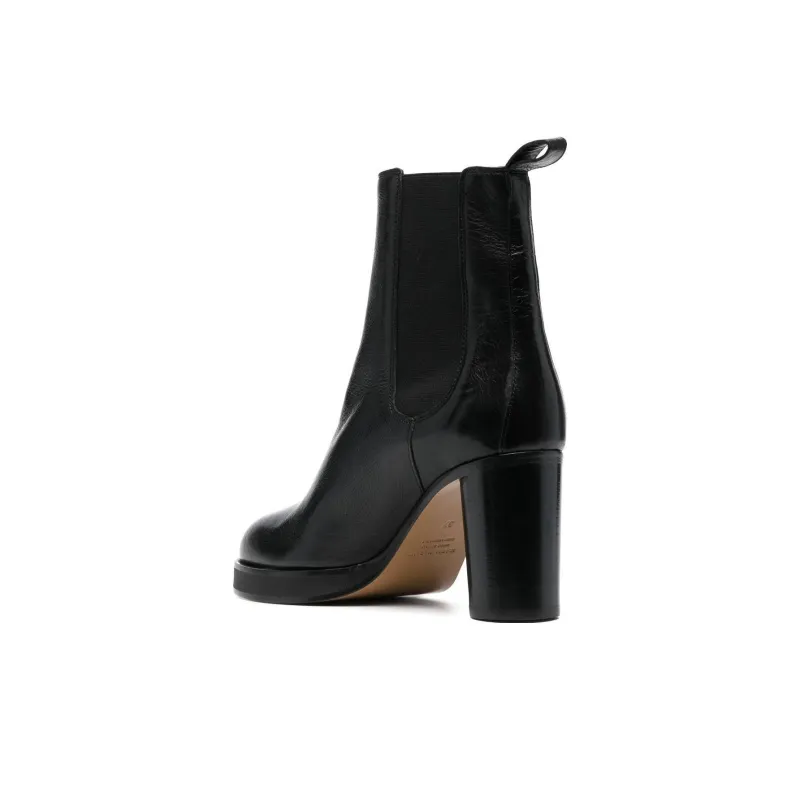 ISABEL MARANT 90mm Leather Ankle Boots-2
