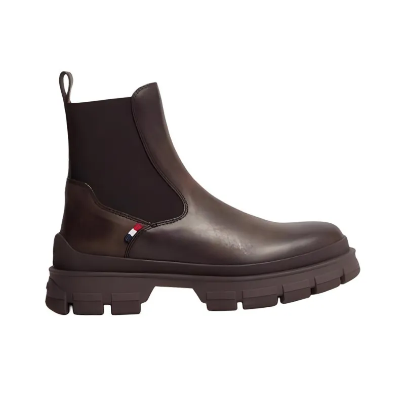 Moncler Hevea Short Chelsea Boots 7.8cm Men's Brown-1