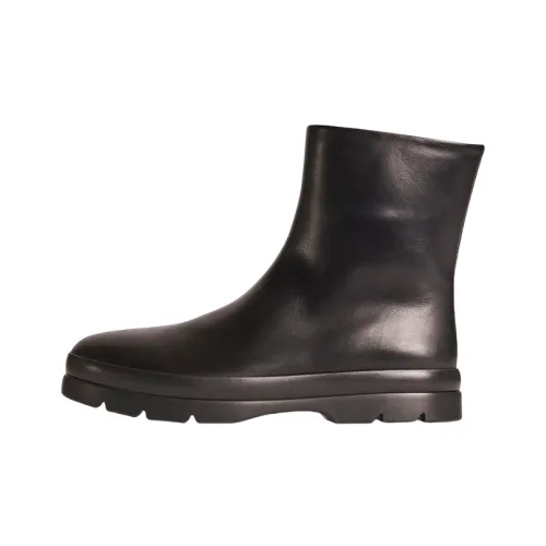 THE ROW Round-Toe Pull-On Ankle Boots Women's