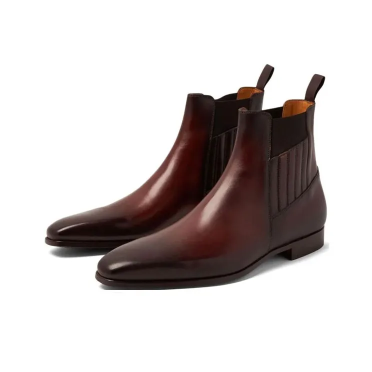 Magnanni Leather Chelsea Boots-2