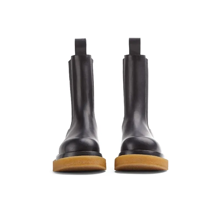 Bottega Veneta Lug Boot Black Gum-3