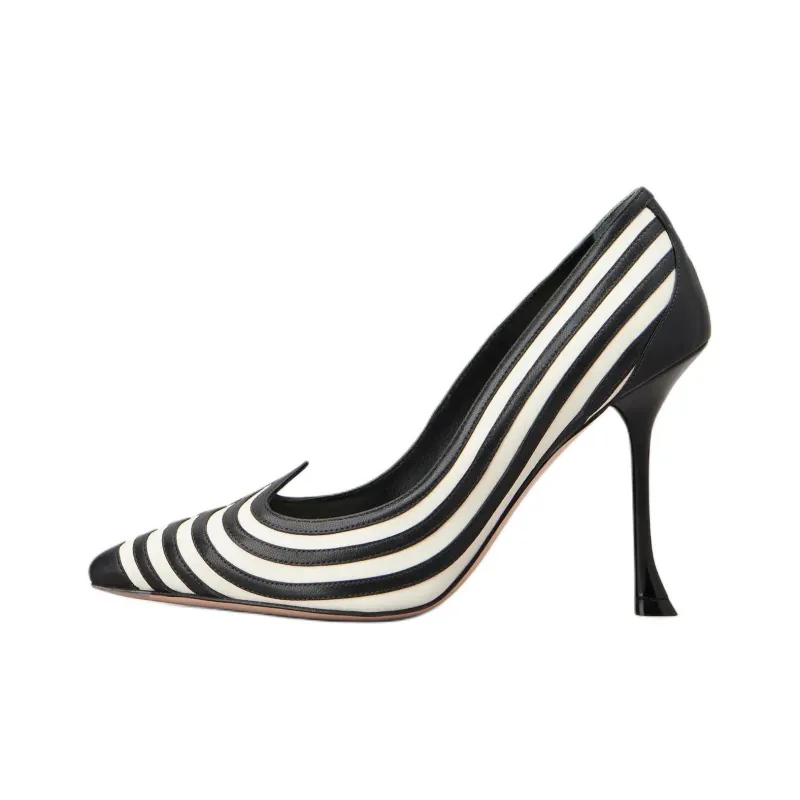 Roger Vivier I Love Vivier Slim Heel High Heels 8cm Women's Black-0