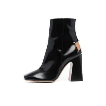 Maison Margiela Four Stitch Detailed Block Heeled Boots Women's