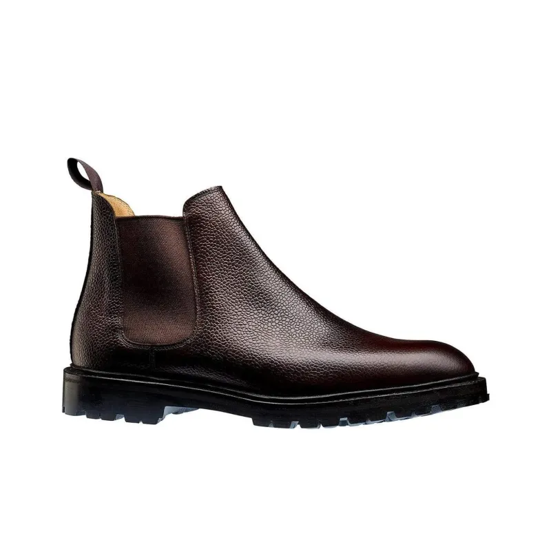 CROCKETT & JONES Chelsea 11 Short Chelsea Boots Men's Dark Brown-1