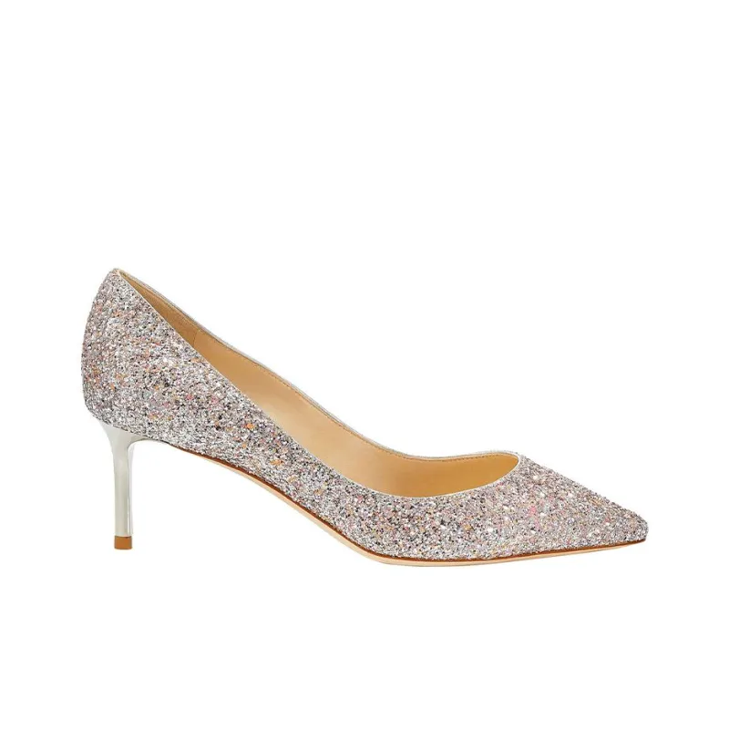 Jimmy Choo ROMY 60 Slim Heel High Heels Women's Orange Pink-1