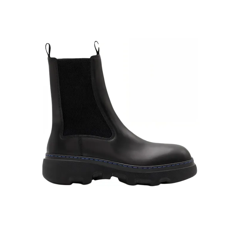 Burberry Round-toe Leather Boots-2