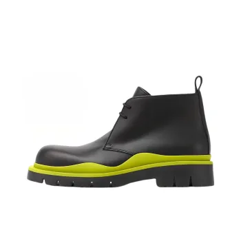 Bottega Veneta Tire BV Ankle Length Martin Boot Men's Kiwi Color